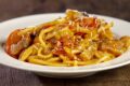 SPAGHETTI CON POMODORINI E PANCETTA